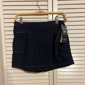 Guess Girls  Navy Blue Denim Short Skirt